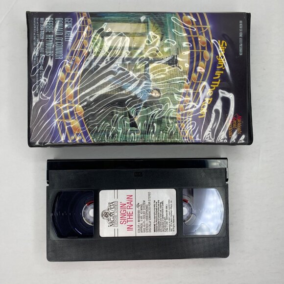 Vintage Singin In The Rain VHS Tape Clamshell Case Gene Kelly Debbie Reynolds - Picture 5 of 9